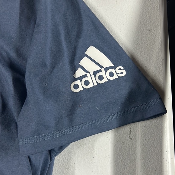 Dusty blue men’s adidas tshirt - Picture 3 of 4